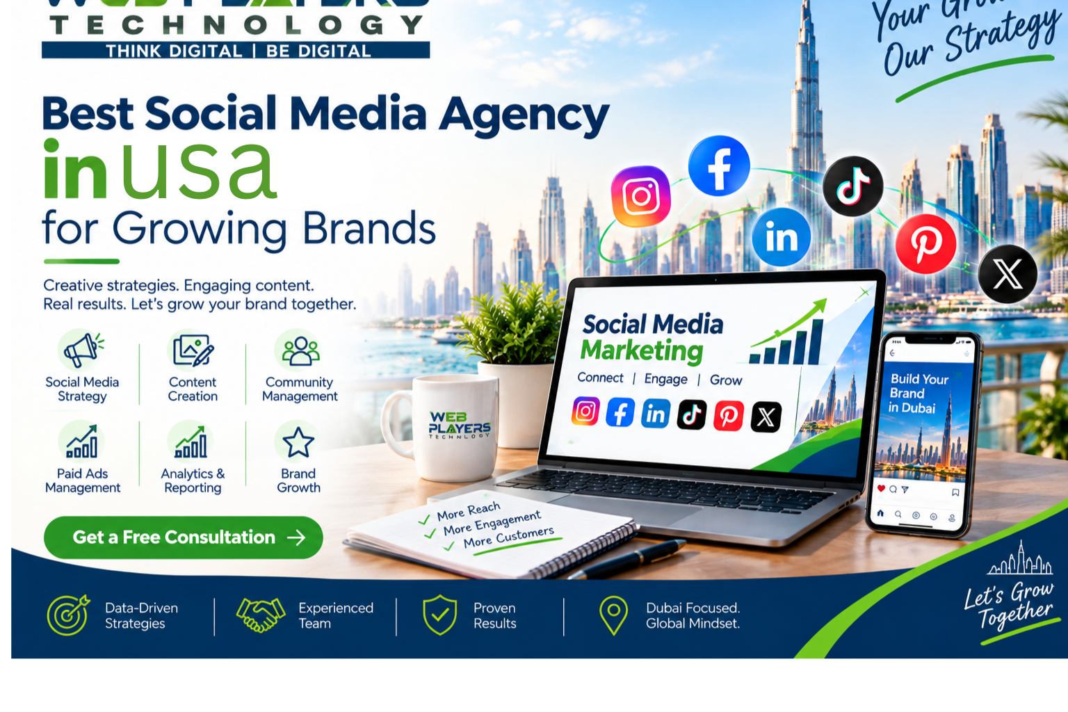 Social Media Management Company USA for Growing Brands